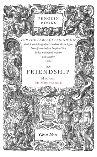 Book cover of On Friendship by Michel de Montaigne