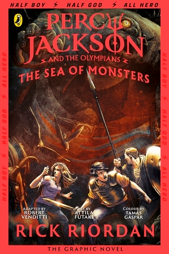 Book cover of Percy Jackson and the Sea of Monsters: The Graphic Novel (Book 2) by Rick Riordan