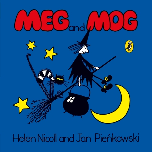 Book cover of Meg and Mog by Helen Nicoll