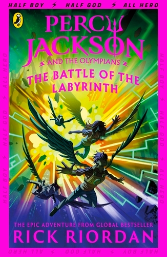 Book cover of Percy Jackson and the Battle of the Labyrinth (Book 4) by Rick Riordan