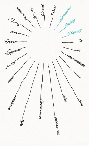 Book cover of Being Happy by Epicurus