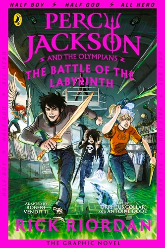 Book cover of The Battle of the Labyrinth: The Graphic Novel (Percy Jackson Book 4) by Rick Riordan