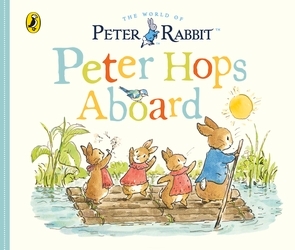 Book cover of Peter Rabbit Tales - Peter Hops Aboard by Beatrix Potter