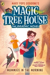 Book cover of Magic Tree House: Mummies in the Morning by Mary Pope Osborne, Jenny Laird