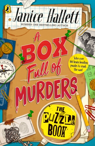 Book cover of A Box Full of Murders: The Puzzle Book by Janice Hallett