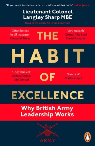 Book cover of The Habit of Excellence by Lt Col Langley Sharp