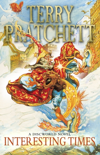 Book cover of Interesting Times by Terry Pratchett