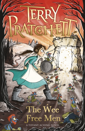 Book cover of The Wee Free Men by Terry Pratchett