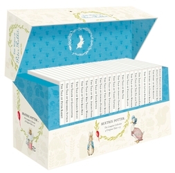 Book cover of The World of Peter Rabbit - The Complete Collection of Original Tales 1-23 White Jackets by Beatrix Potter