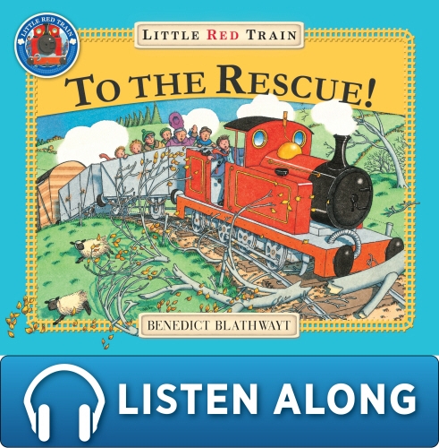 Book cover of The Little Red Train: To The Rescue by Benedict Blathwayt