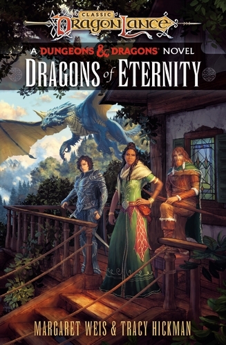 Book cover of Dragonlance: Dragons of Eternity by Margaret Weis, Tracy Hickman
