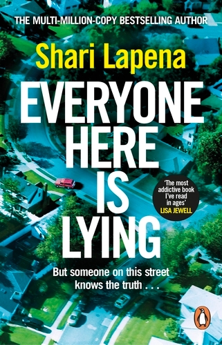 Book cover of Everyone Here is Lying by Shari Lapena