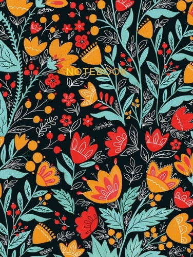 Book cover of Folk Art Cloth Bound Notebook by Dinara Mirtalipova