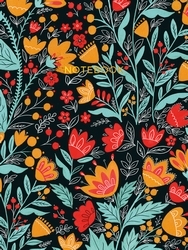 Book cover of Folk Art Cloth Bound Notebook by Dinara Mirtalipova