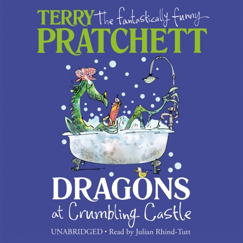Book cover of Dragons at Crumbling Castle by Terry Pratchett
