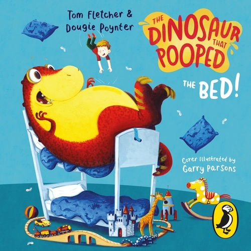 Book cover of The Dinosaur that Pooped the Bed! by Dougie Poynter