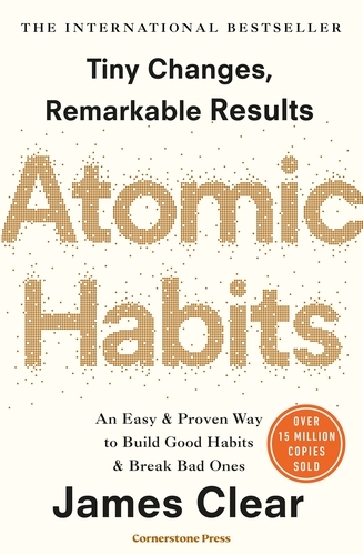 Book cover of Atomic Habits by James Clear