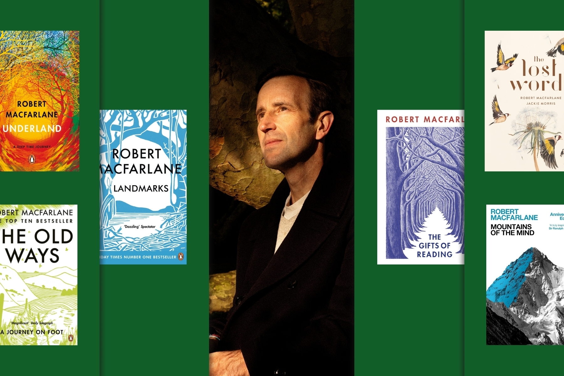 Robert Macfarlane's best books, including Underland, Landmarks, The Lost Words, and more