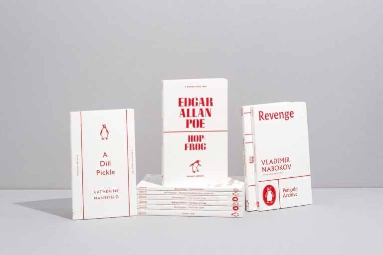 Image featuring a selection of books from the Penguin Archive