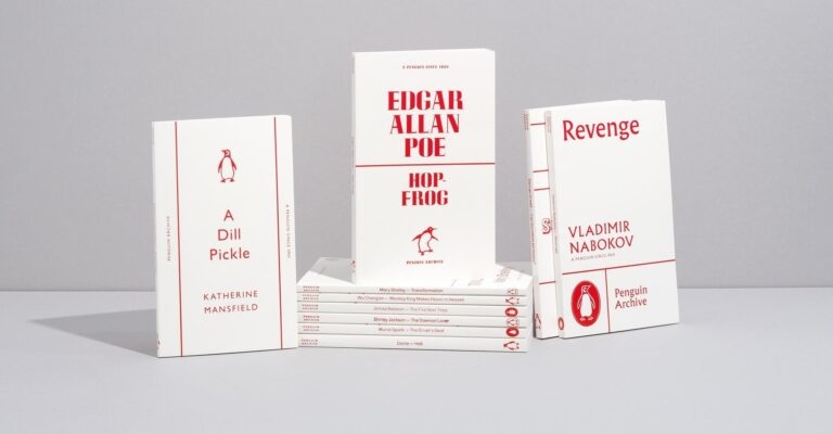 Image featuring a selection of books from the Penguin Archive