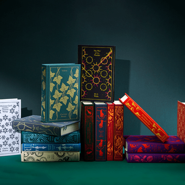 Photo of the Penguin Clothbound Classics collection, available on the Penguin Shop